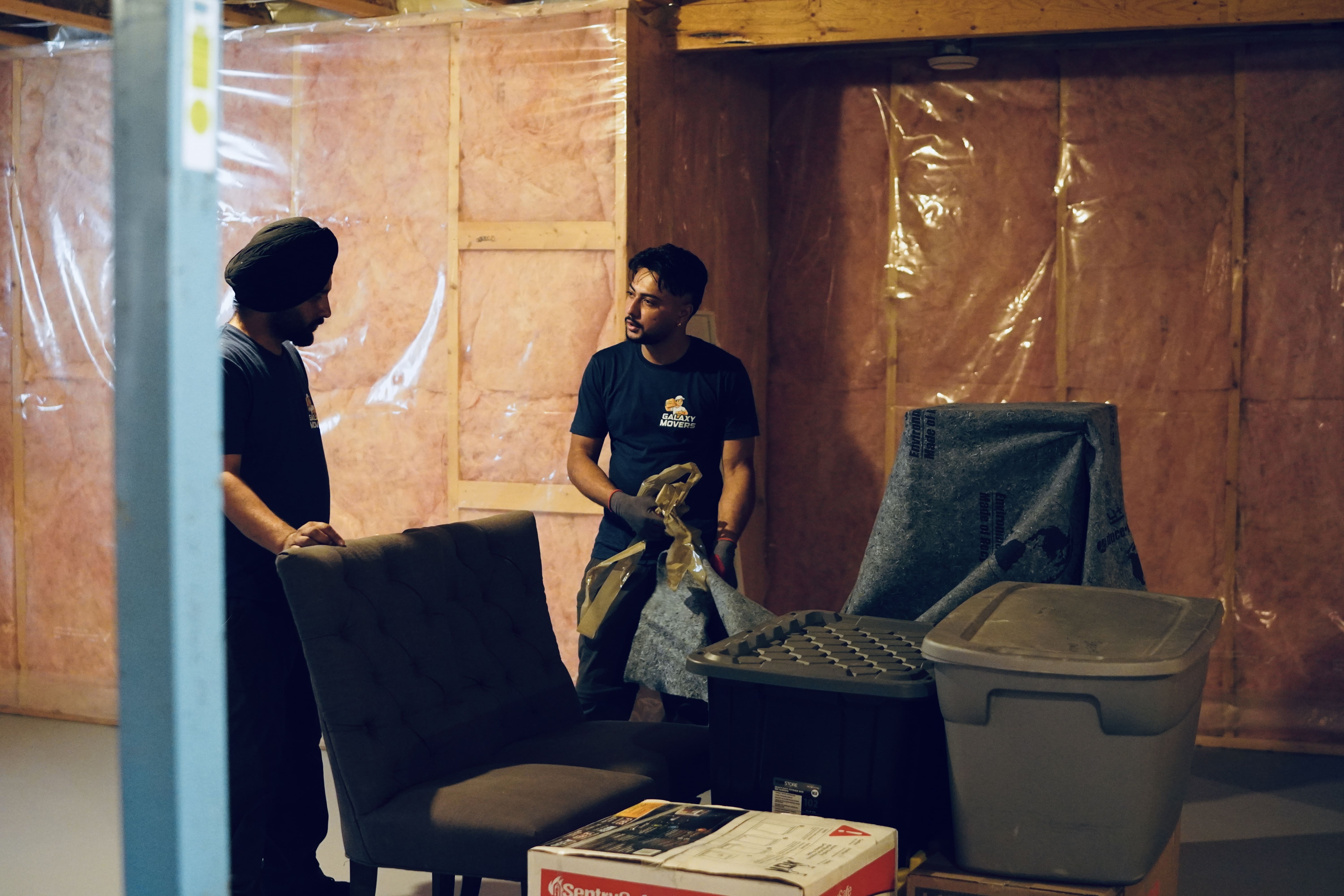 Residential house moving scene in Calgary